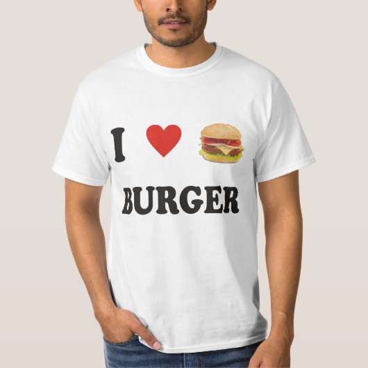 I Love Burger T-shirt (Voorkant)