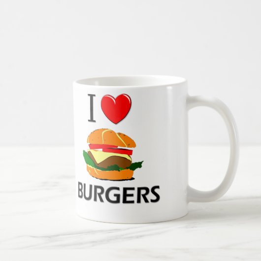 I Love Burgers Koffiemok (Rechts)