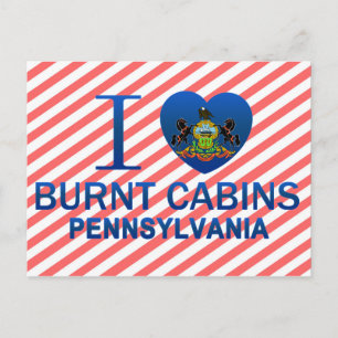 I Love Burnt Cabins, PA Briefkaart