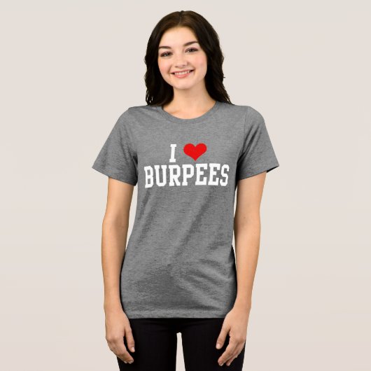 I Love Burpees, Fitness Exercise Women's Tanktop (Voorkant volledig)