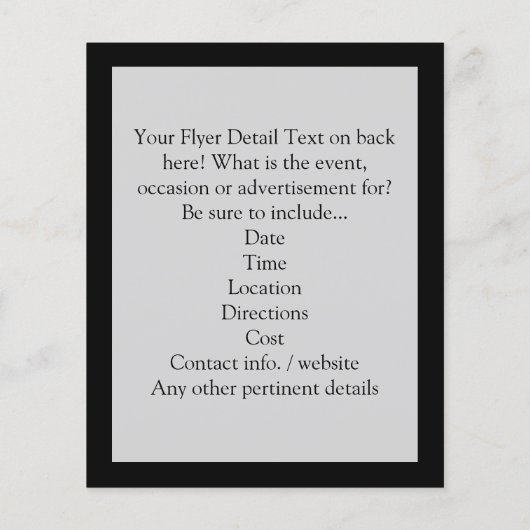 I Love Burpees, Fitness Flyer (Achterkant)