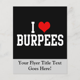 I Love Burpees, Fitness Flyer