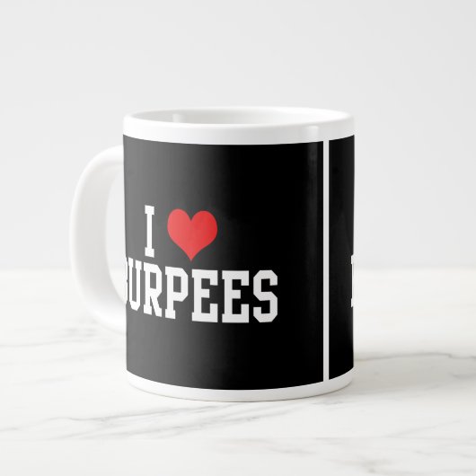I Love Burpees, Fitness Grote Koffiekop (Links)