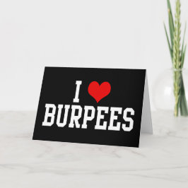 I Love Burpees, Fitness Kaart