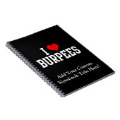 I Love Burpees, Fitness Notitieboek (Rechterzijde)