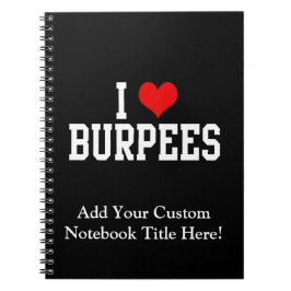 I Love Burpees, Fitness Notitieboek