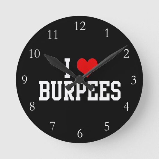 I Love Burpees, Fitness Ronde Klok (Voorkant)