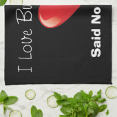 I Love Burpees Gym Towel Theedoek (Gevouwen)