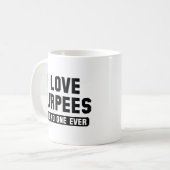 I Love Burpees Koffiemok (Voorkant links)