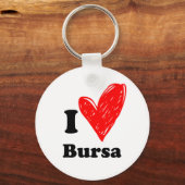 I Love Bursa Sleutelhanger (Voorkant)