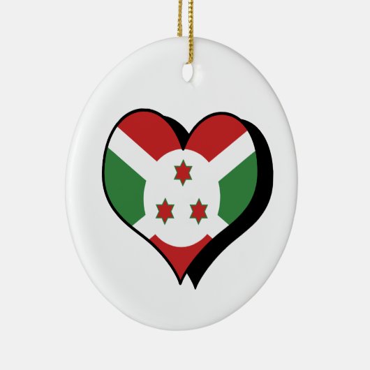 I Love Burundi Ornament (Rechts)
