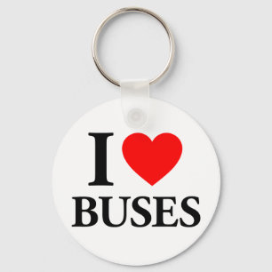 I Love Buses Sleutelhanger