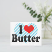 I Love Butter Briefkaart (Staand voorkant)