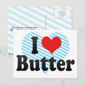 I Love Butter Briefkaart (Voorkant / Achterkant)