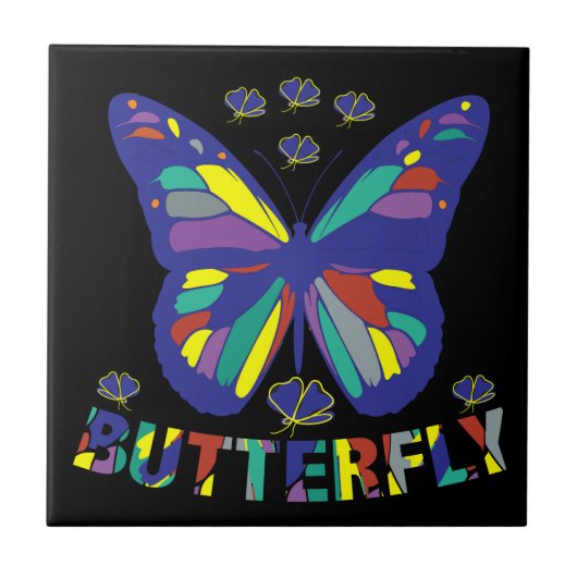 I-love-butterfly-typography-quotes- Tegeltje (Voorkant)