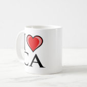I Love CA - California Koffiemok (Voorkant links)