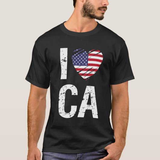 I Love Ca California T-shirt (Voorkant)