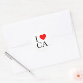 I Love CA Ronde Sticker (Envelop)