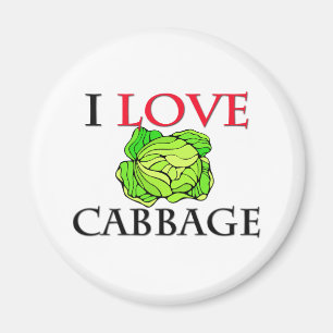 I Love Cabbage Magneet