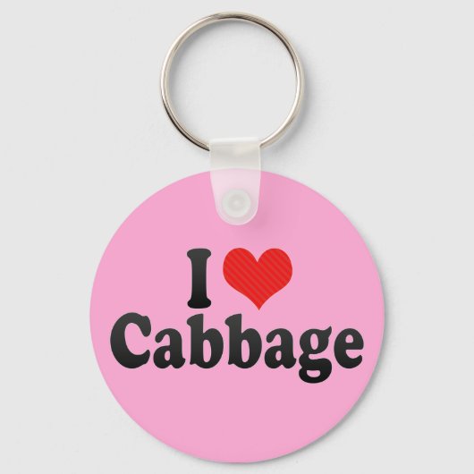 I Love Cabbage Sleutelhanger (Voorkant)