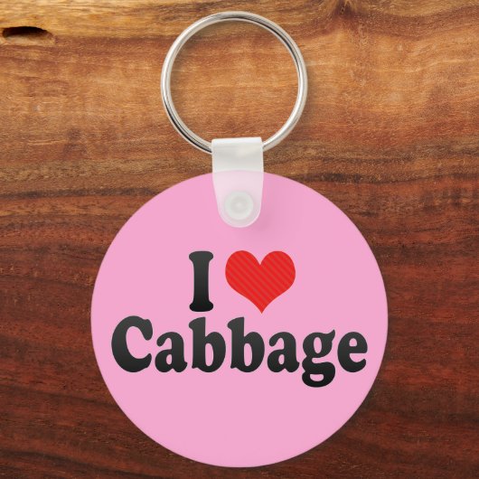 I Love Cabbage Sleutelhanger (Voorkant)