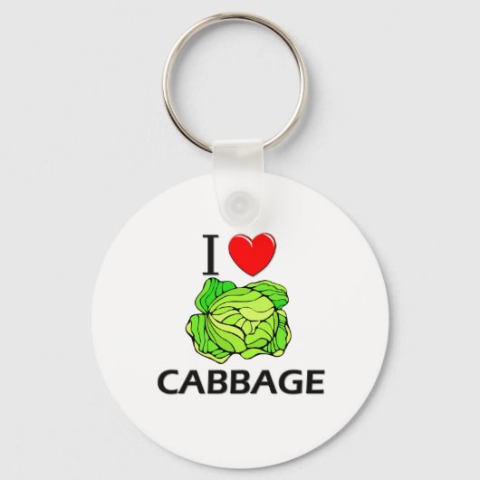 I Love Cabbage Sleutelhanger (Voorkant)