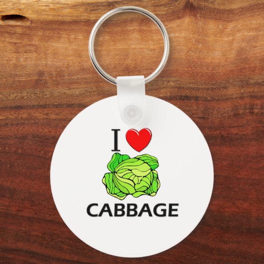I Love Cabbage Sleutelhanger (Voorkant)