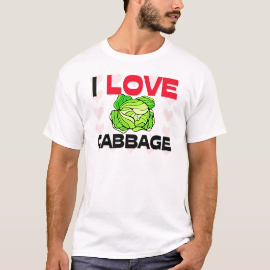 I Love Cabbage T-shirt (Voorkant)