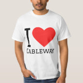 I love cableway t-shirt (Voorkant)
