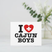 I Love Cajun Boys Briefkaart (Staand voorkant)