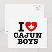 I Love Cajun Boys Briefkaart (Voorkant / Achterkant)