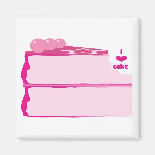 I Love Cake Magneet (Voorkant)