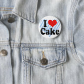 I Love Cake Ronde Button 5,7 Cm (In situ)