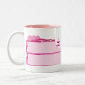 I Love Cake Tweekleurige Koffiemok (Links)