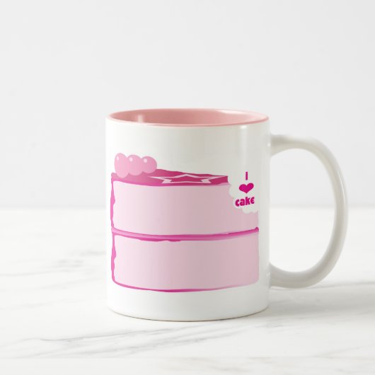 I Love Cake Tweekleurige Koffiemok (Rechts)