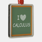 I Love Calculus Metalen Ornament (Rechts)
