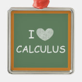 I Love Calculus Metalen Ornament (Voorkant)