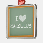 I Love Calculus Metalen Ornament (Links)