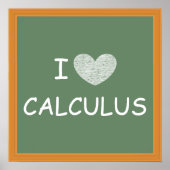 I Love Calculus Poster (Voorkant)