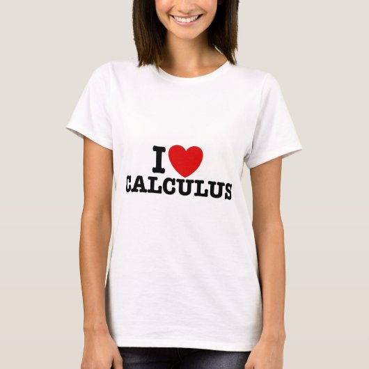 I Love Calculus T-shirt (Voorkant)