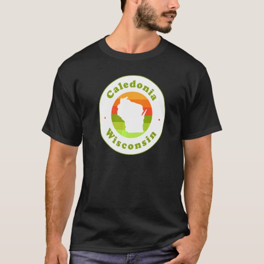 I Love Caledonia Wisconsin Wi Vacation Souvenir T-shirt (Voorkant)