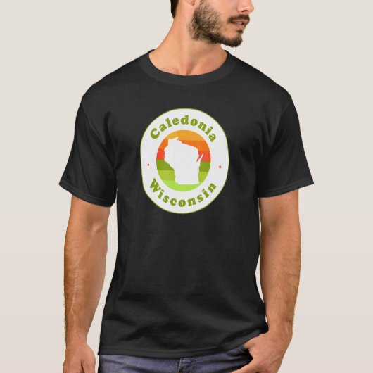 I Love Caledonia Wisconsin Wi Vacation Souvenir T-shirt (Voorkant)