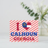 I Love Calhoun, Georgia Briefkaart (Staand voorkant)