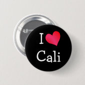 I Love Cali Ronde Button 5,7 Cm (Voorkant /achterkant)