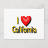 I Love California Briefkaart (Voorkant)