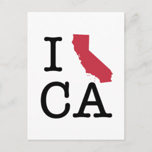 I Love California Briefkaart