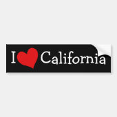 I Love California Bumpersticker (Voorkant)