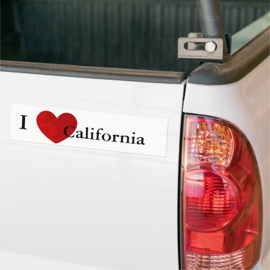 I Love California Bumpersticker (Op Truck)