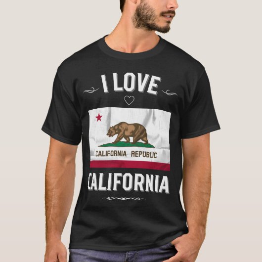 I Love California friend T-shirt (Voorkant)