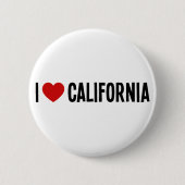 I Love California • I Heart California Rond Ronde Button 5,7 Cm (Voorkant)